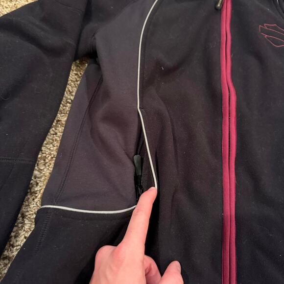 Harley Davidson Motorcycle Women’s Biker Zip Up Padded Jacket Sz.M - Picture 5 of 8